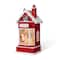 Glitzhome® 10.5" Lighted Santa's Workshop Waterglobe